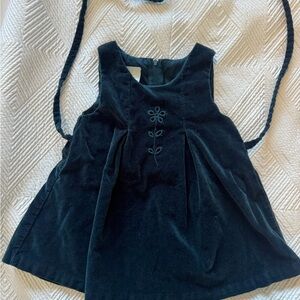 Vintage Green Velvet Jumper Dress